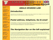 Tablet Screenshot of anglo-spanish-law.co.uk